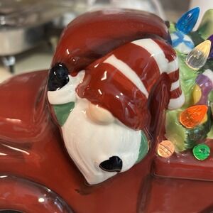 Hobby Lobby Lighted Ceramic Santa Christmas Tree Vintage Red Truck‎ 10" 2016 NEW